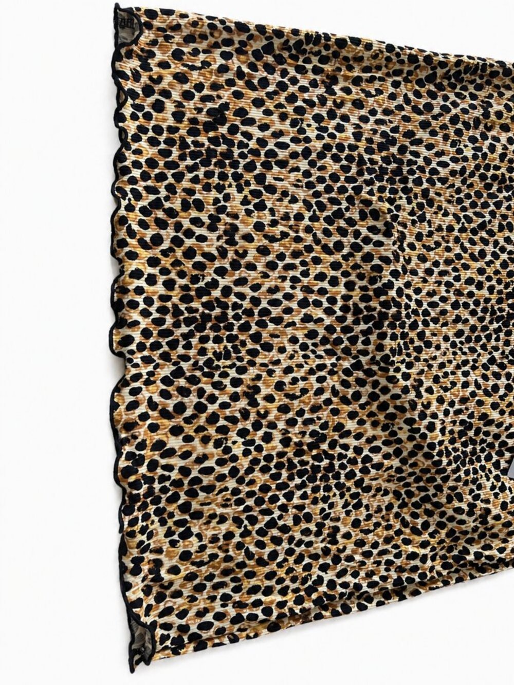 Leopard Print Bodycon Dress XL Fitted Stretch Ribbed - Picture 6 of 6
